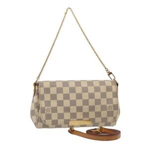 LOUIS VUITTON Damier Azur Favorit PM Shoulder Bag N41277